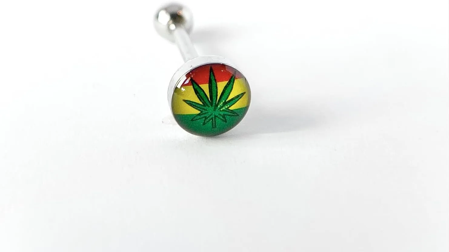 1 Piece Unique Dome Logo Tongue Ring - Includes Bad Words and More - Body Jewelry