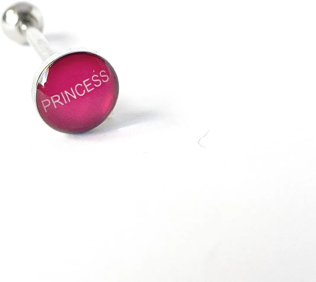1 Piece Unique Dome Logo Tongue Ring - Includes Bad Words and More - Body Jewelry