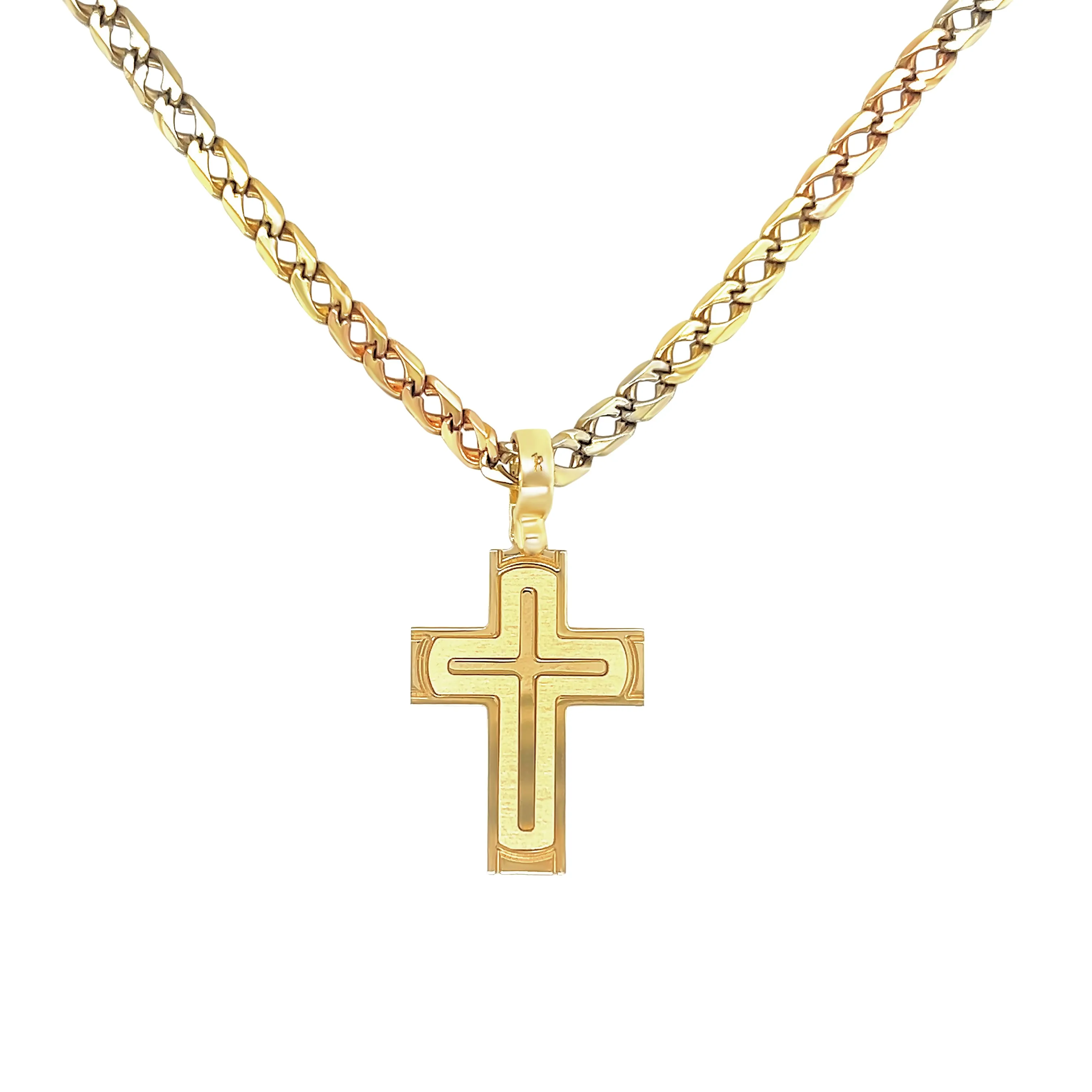 18KT Gold Cross Pendant