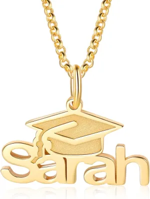 2024 Graduation Gifts for Her - Custom Name Necklaces for Women - Personalized Nameplate Pendant Jewelry - Anniversary Birthday Gifts