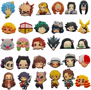 30PCS Mixed Anime Shoe Charms for Shoe Charm Boys Girls Garden Clogs Party Supplies Gifts