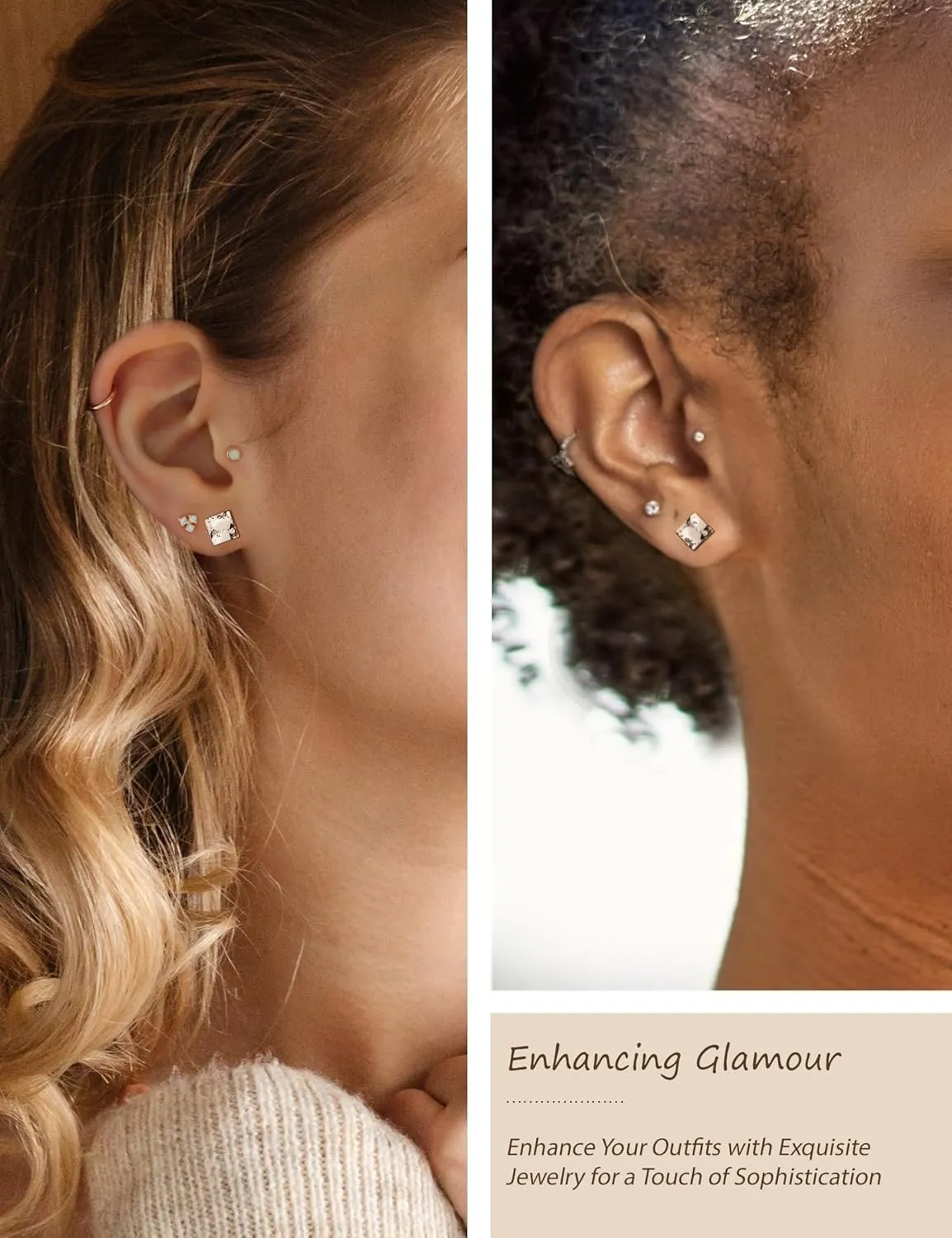 5 Pairs hammered gold Earrings for Women 316L Hypoallergenic Earrings Stainless Steel Lightweight Hammered Round Stud Valentine's Day Christmas Mother's Day