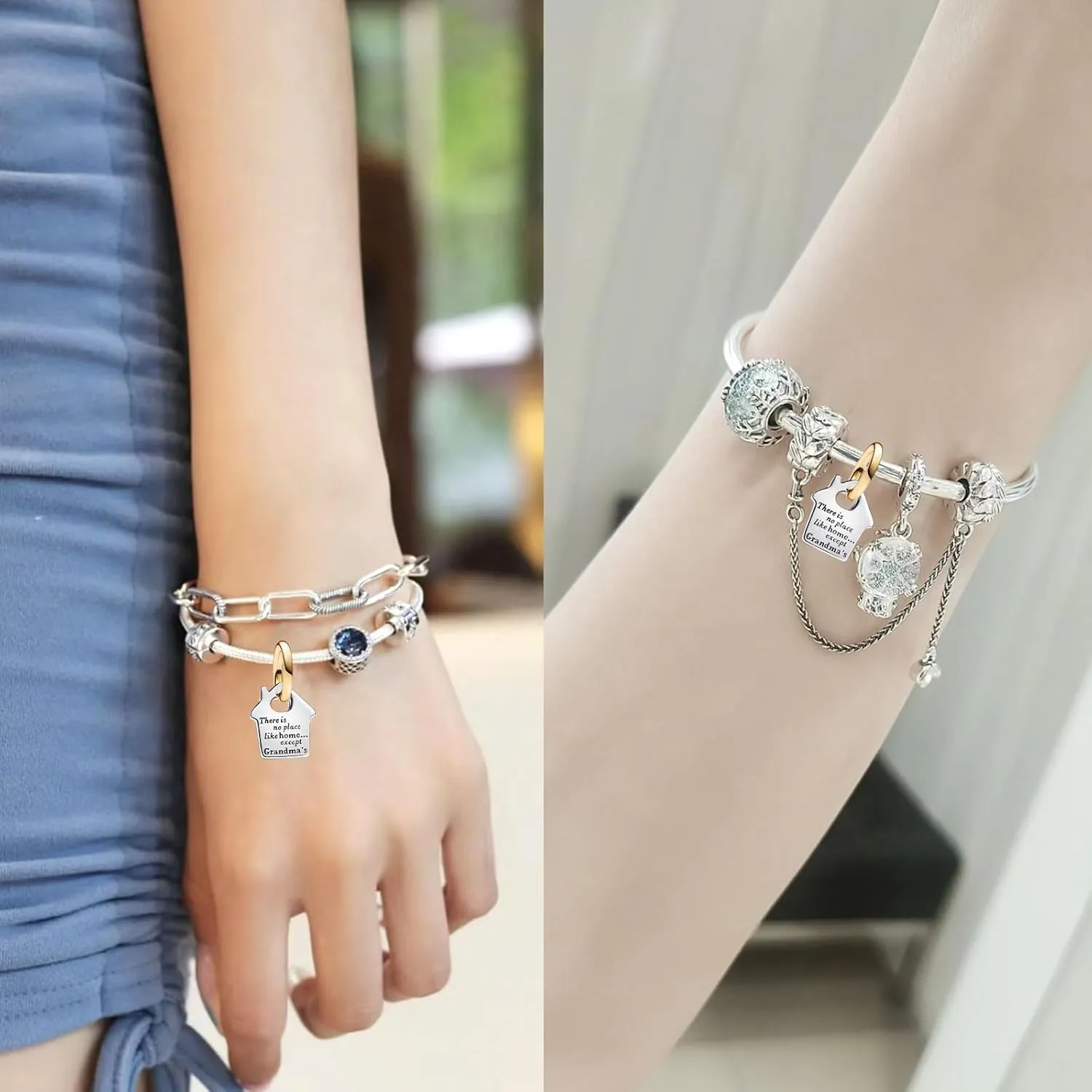 925 Sterling Silver Charms with 5A Cubic Zirconias for Bracelet Necklace Bicycle Butterfly Medallion Firefly Heart Charm Pendant Beads Butterfly Bee Rose Charm Jewellery Gift for Women Girls
