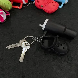 Accessories for Stanley Cup,Cute Cup Key Charms for Women Purse Cute Shoes Keychain Mini Slippers Small Hole Pendant