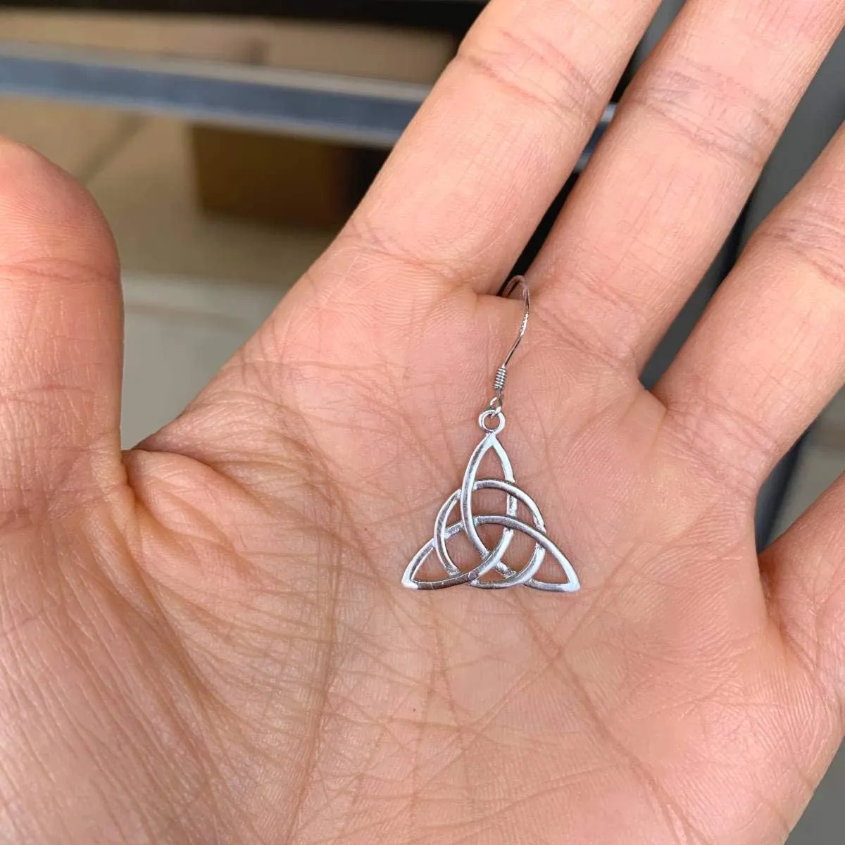 Adabele 1 Pair Authentic Sterling Silver Dangle Earrings Angel Wing Celtic Knot Vine Flower Design Hypoallergenic Nickel Free Tarnish Resistant Women Jewelry