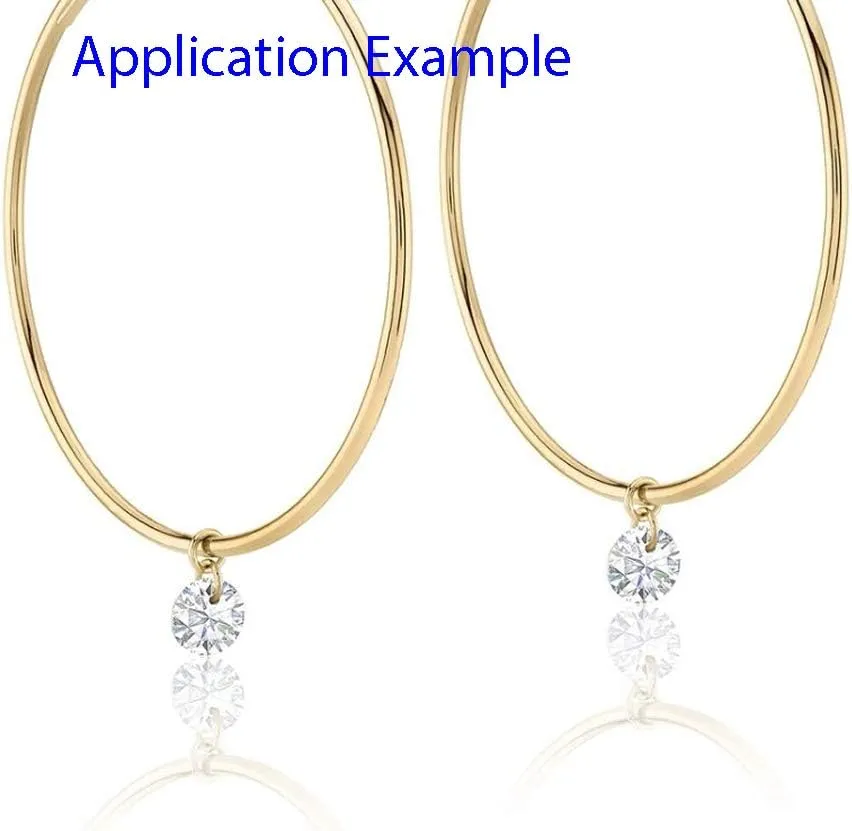 Adabele Authentic Sterling Silver Endless Round Ring Hoop Earrings 10mm Tiny to 60mm Large Thin Hypoallergenic Nickel Free Women Jewelry