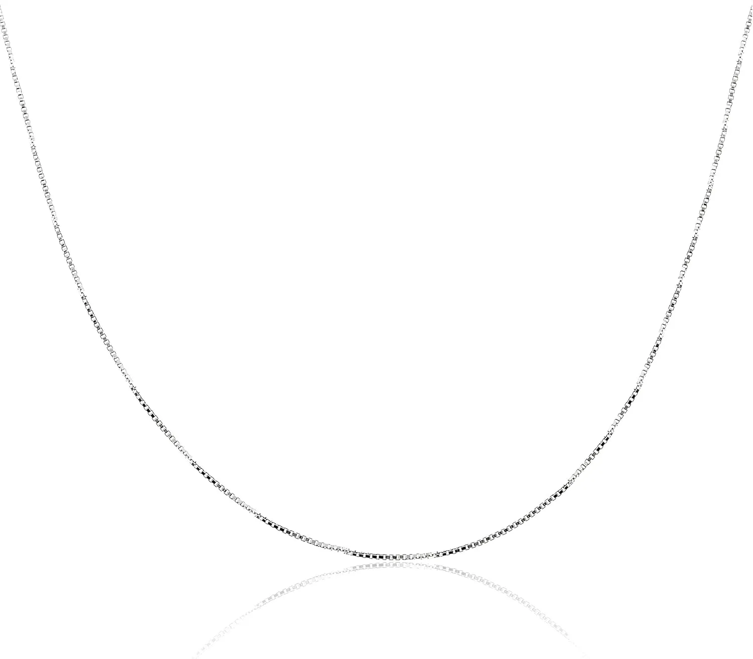AJ's Collection Personalized Sterling Silver Round Name Charm Necklace with Choice of Crystal Birthstone Setting and 925 Chain Type and Length