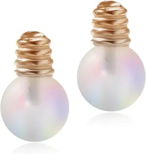 ANDPAI Unique Personalized Funny Color Matte Light Bulb Stud Earrings for Women Statement Jewelry Gifts