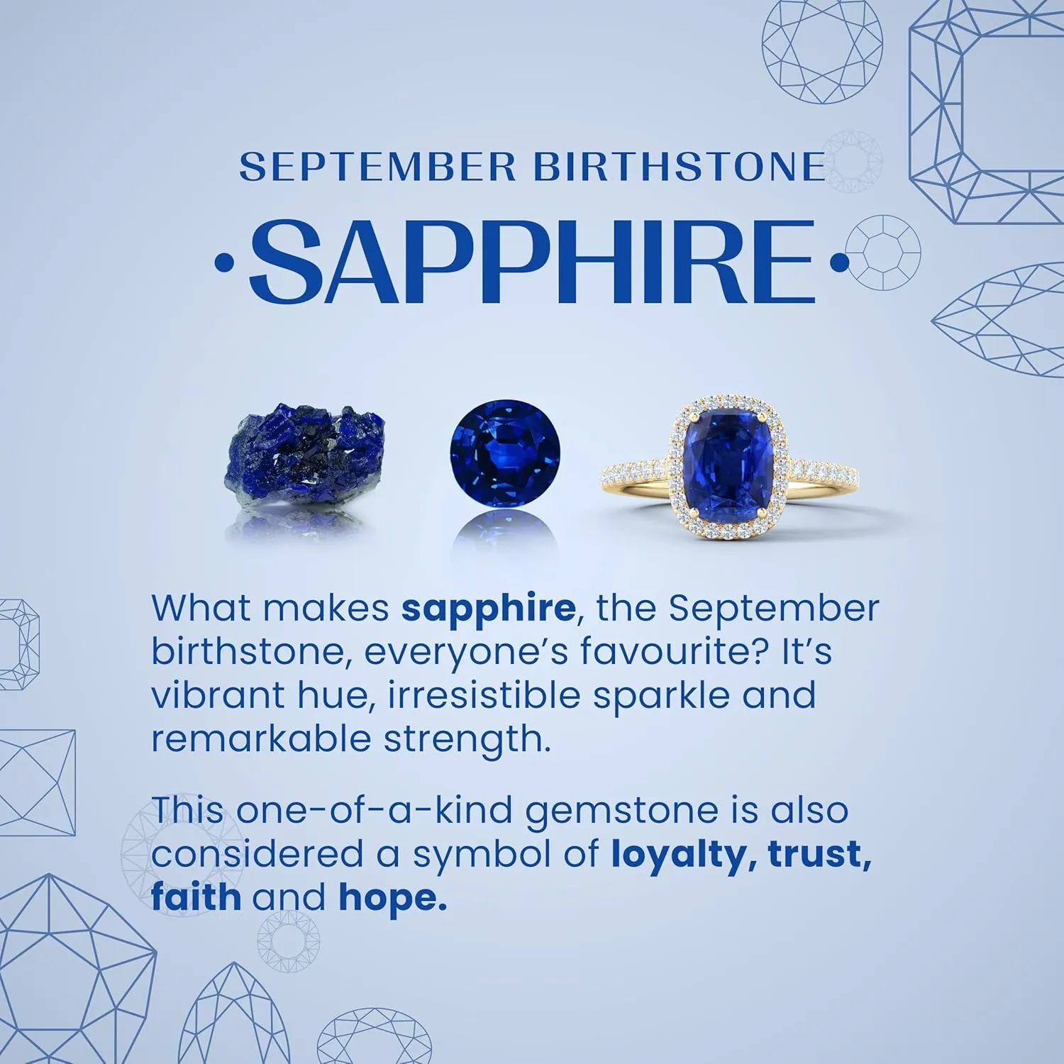 Angara Lab Grown Oval Blue Sapphire Reverse Tapered Shank Halo Engagement Ring in 14K Solid Gold/Platinum | September Birthstone, Birthday, Anniversary, Wedding Jewelry Gift for Women