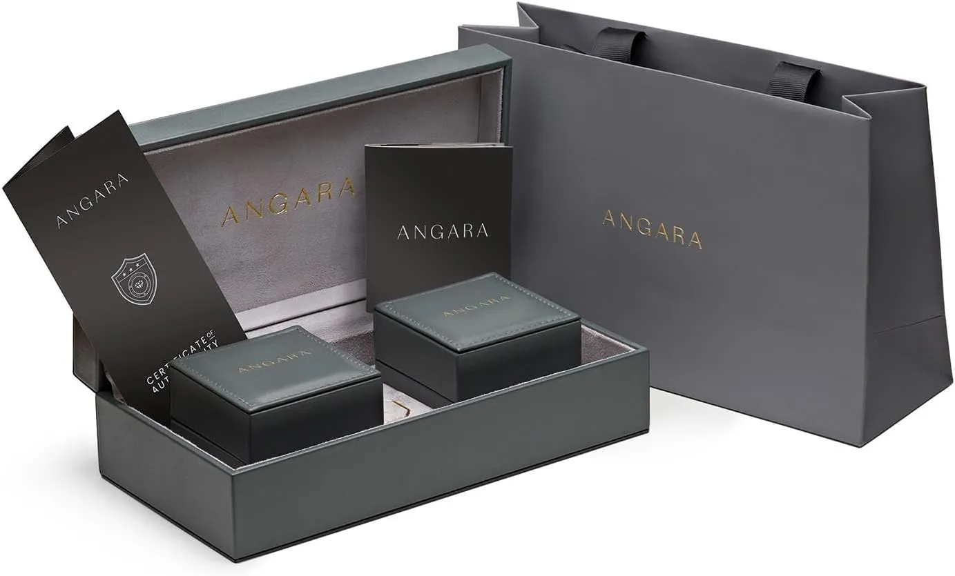 Angara Lab Grown Solitaire Oval Emerald Classic Engagement Ring in 14K Solid Gold/Platinum | Birthday, Anniversary, Wedding Jewelry Gift for Women