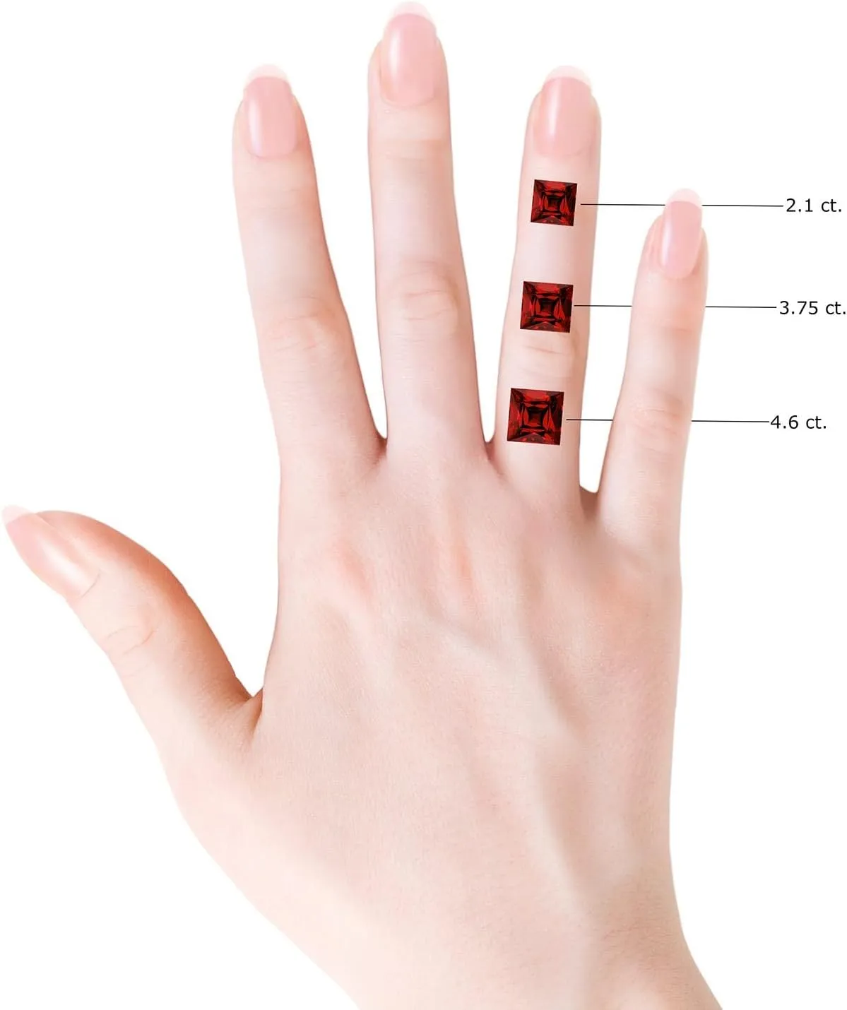Angara Lab Grown Square Cut Ruby Solitaire Ring with Milgrain Detailing in Silver / 14K Solid Gold/Platinum | July Birthstone, Birthday, Engagement, Anniversary, Wedding Jewelry Gift for Women