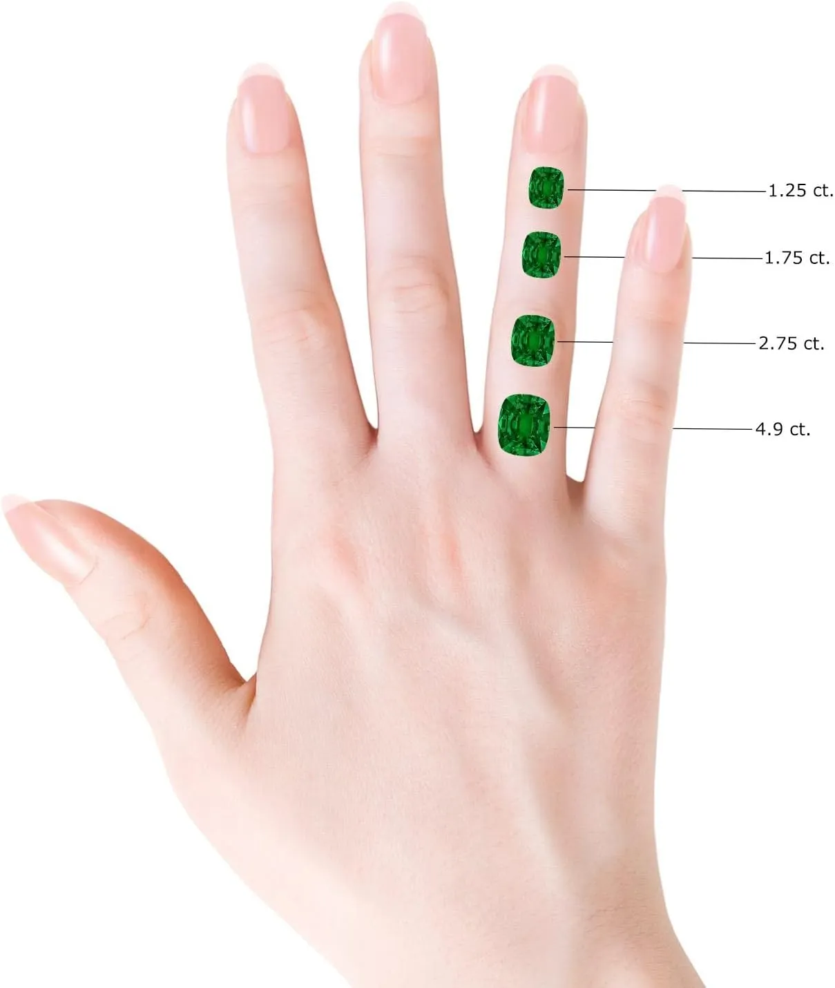 Angara Lab Grown Vintage Inspired Cushion Rectangular Emerald Split Shank Engagement Ring in 14K Solid Gold/Platinum | Birthday, Anniversary, Wedding Jewelry Gift for Women