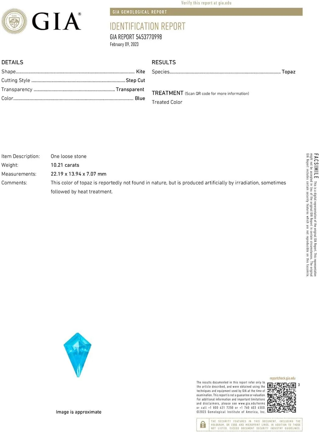 Angara Natural GIA Certified Kite-Shaped Step-Cut 10.21 ct Swiss Blue Topaz Halo Split Shank Ring in 14K Solid Gold/Platinum for Women | November Birthstone Jewelry for Women