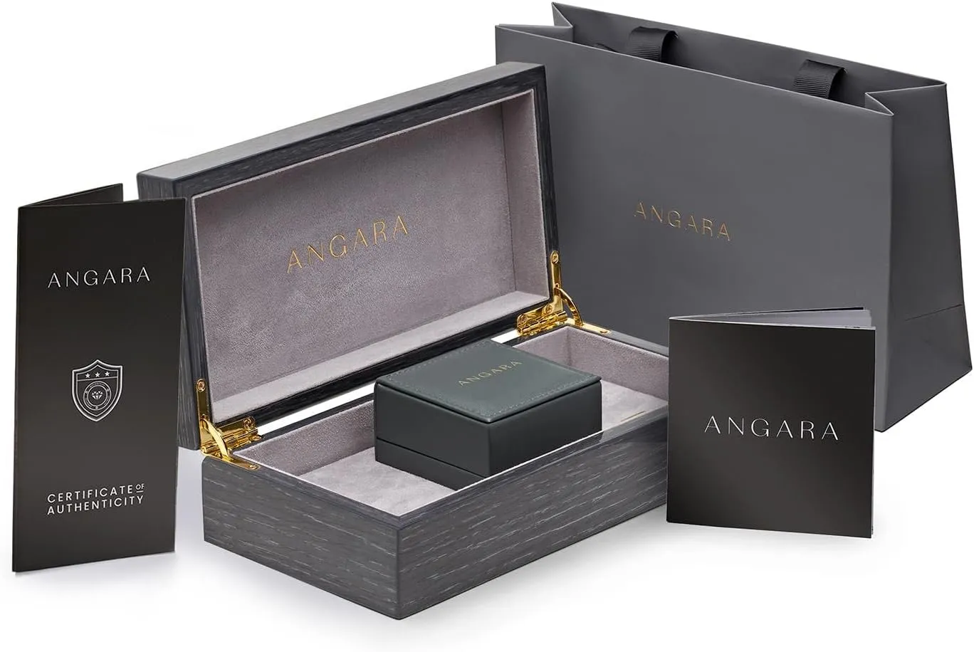Angara Oval Lab Grown Emerald and Trapezoid Diamond Hidden Halo Engagement Ring in 14K Solid Gold/Platinum | Birthday, Anniversary, Wedding Jewelry Gift for Women