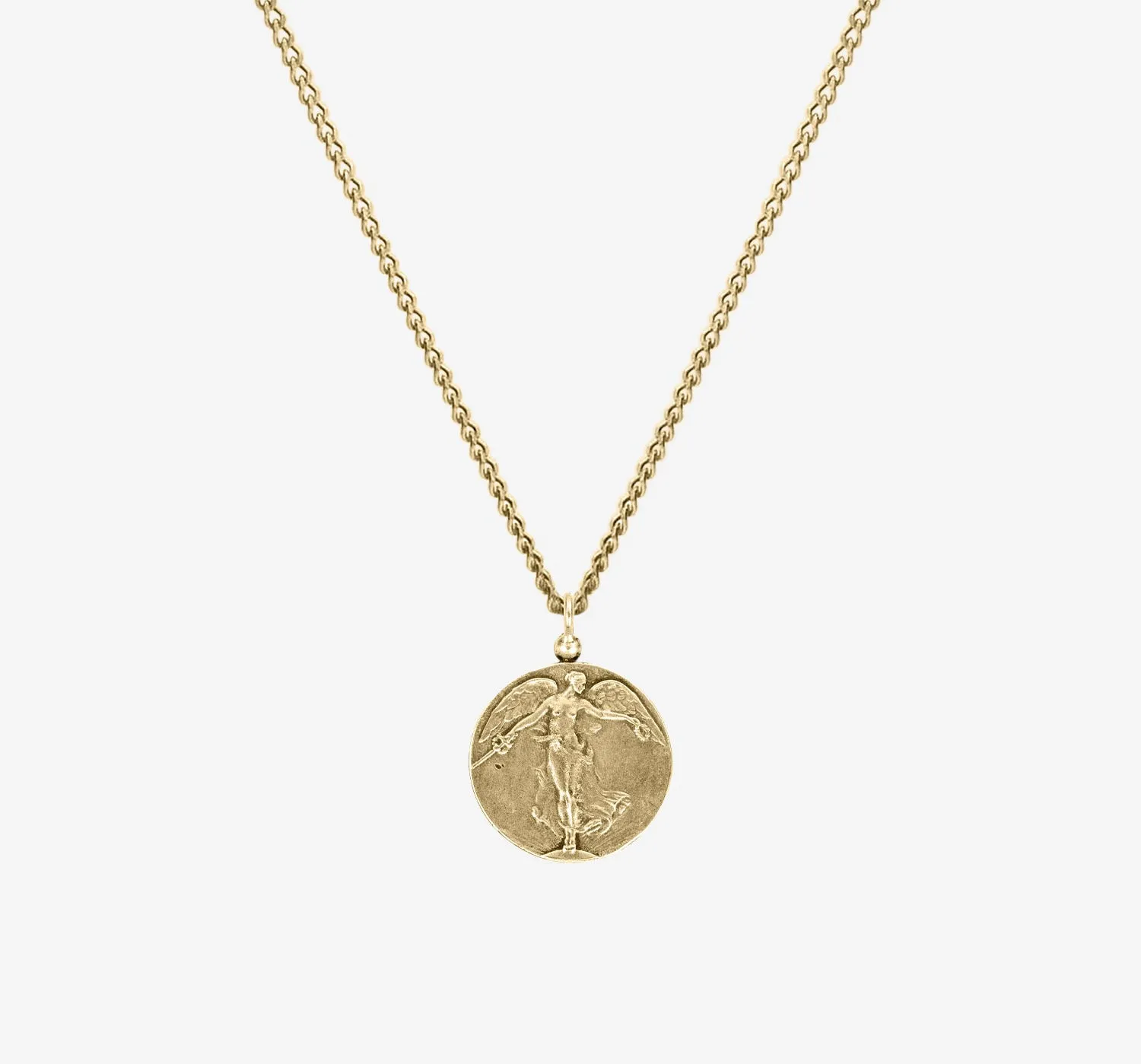 Angel of Mercy Pendant Necklace | Gold