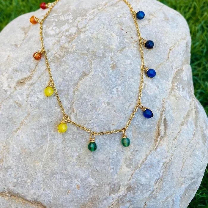 Anklets Beaded Stones