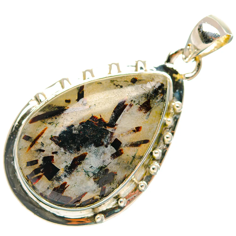 Astrophyllite Pendants 1 3/4" (925 Sterling Silver) PD31797