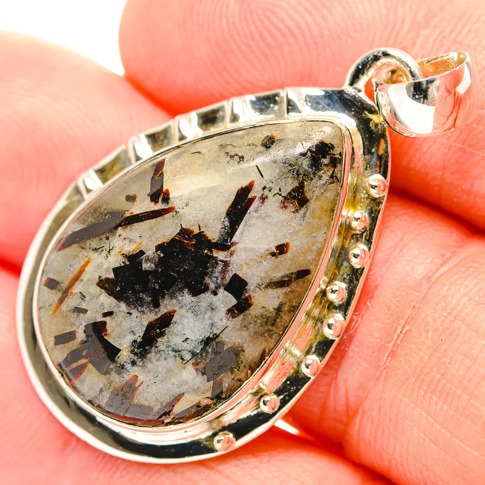 Astrophyllite Pendants 1 3/4" (925 Sterling Silver) PD31797