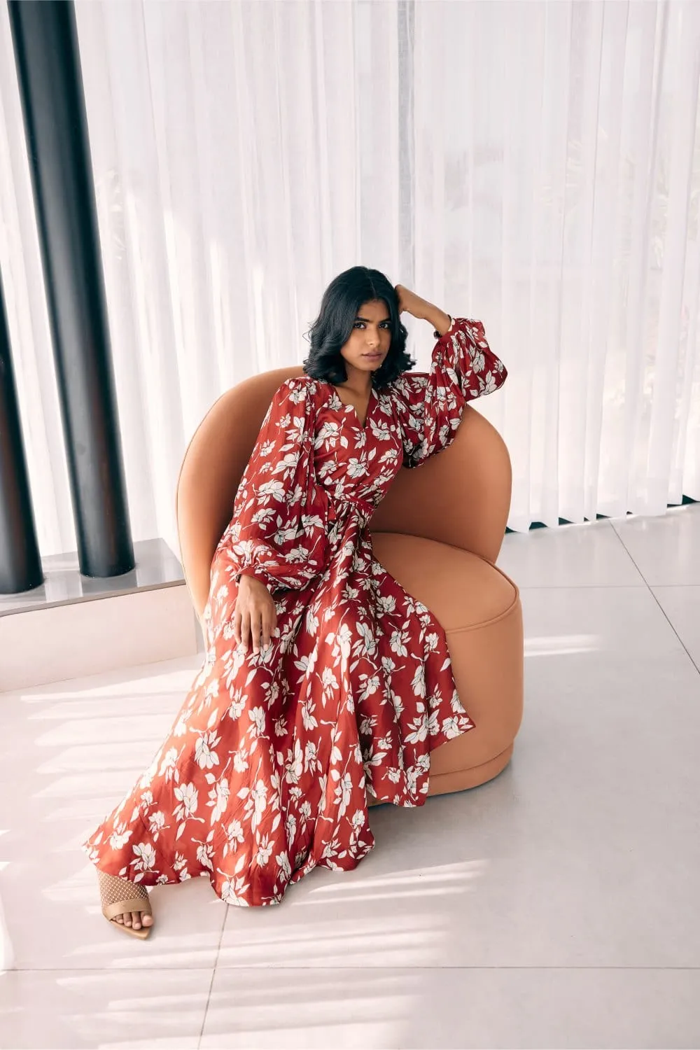 ASYMMETRIC GOWN