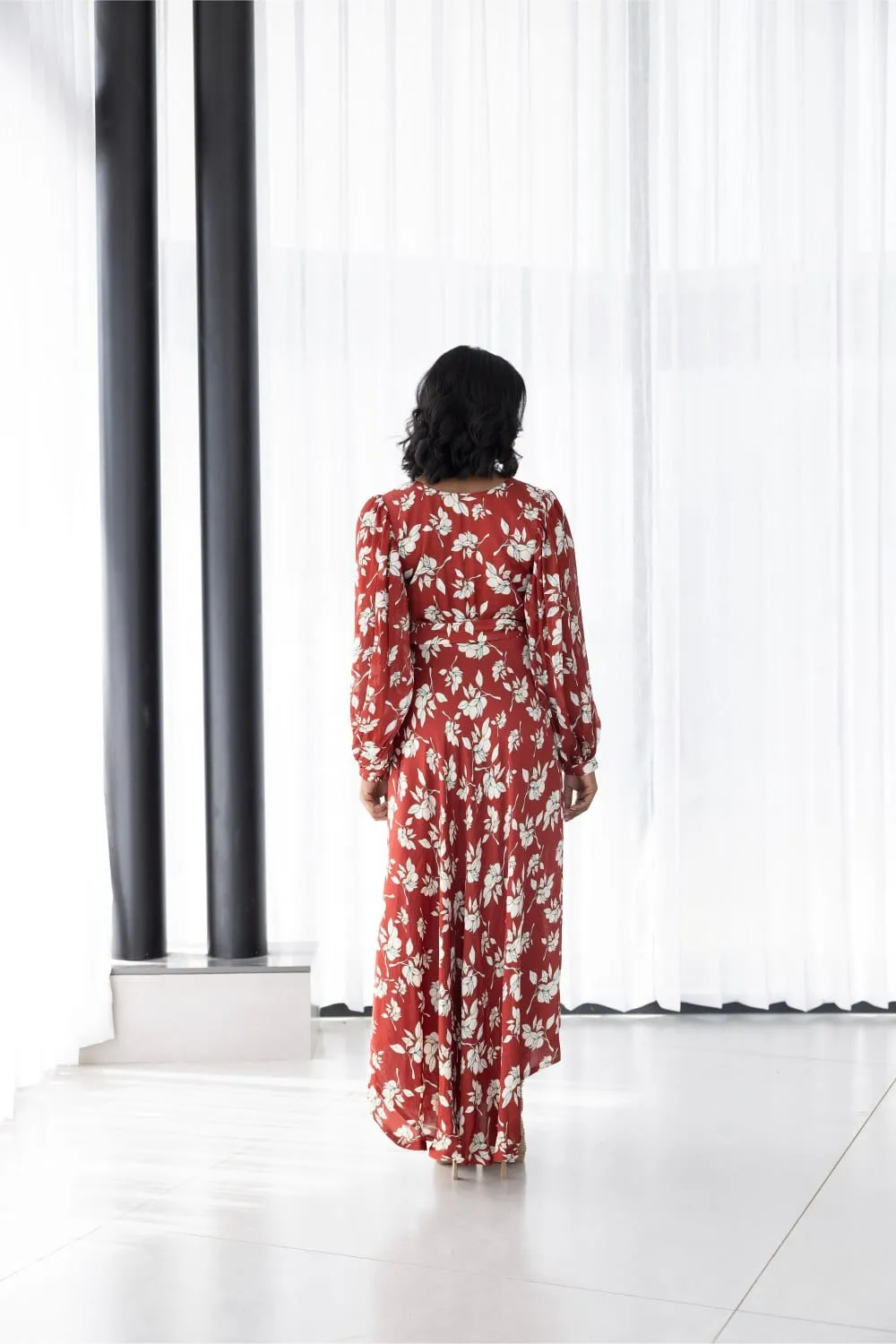 ASYMMETRIC GOWN