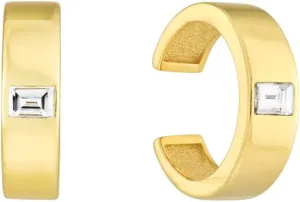 Baguette Diamond Ear Cuffs - 14K Yellow Gold - Unisex - by Dazyle