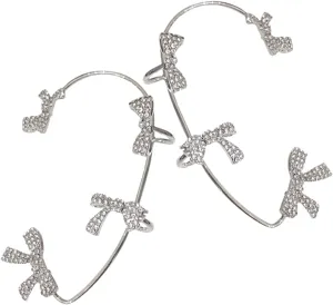 BESPORTBLE Elegant Women's Ear Cuffs Girls Creative Ear Bone Clip Fashion Accessory Rhinestone Design