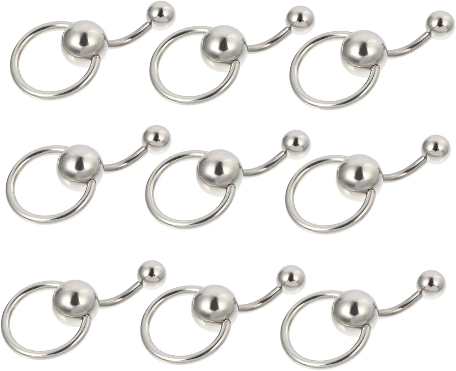 BESPORTBLE Ring Navel Navel for Women Button Belly Piercing Jewelry Titanium Belly Piercing Navel Rings Titanium
