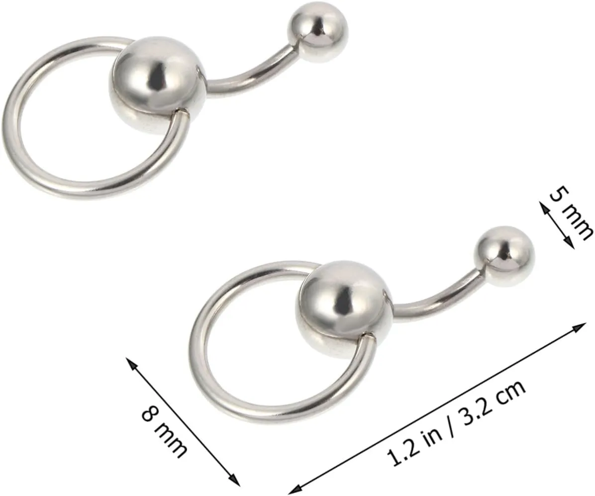 BESPORTBLE Ring Navel Navel for Women Button Belly Piercing Jewelry Titanium Belly Piercing Navel Rings Titanium