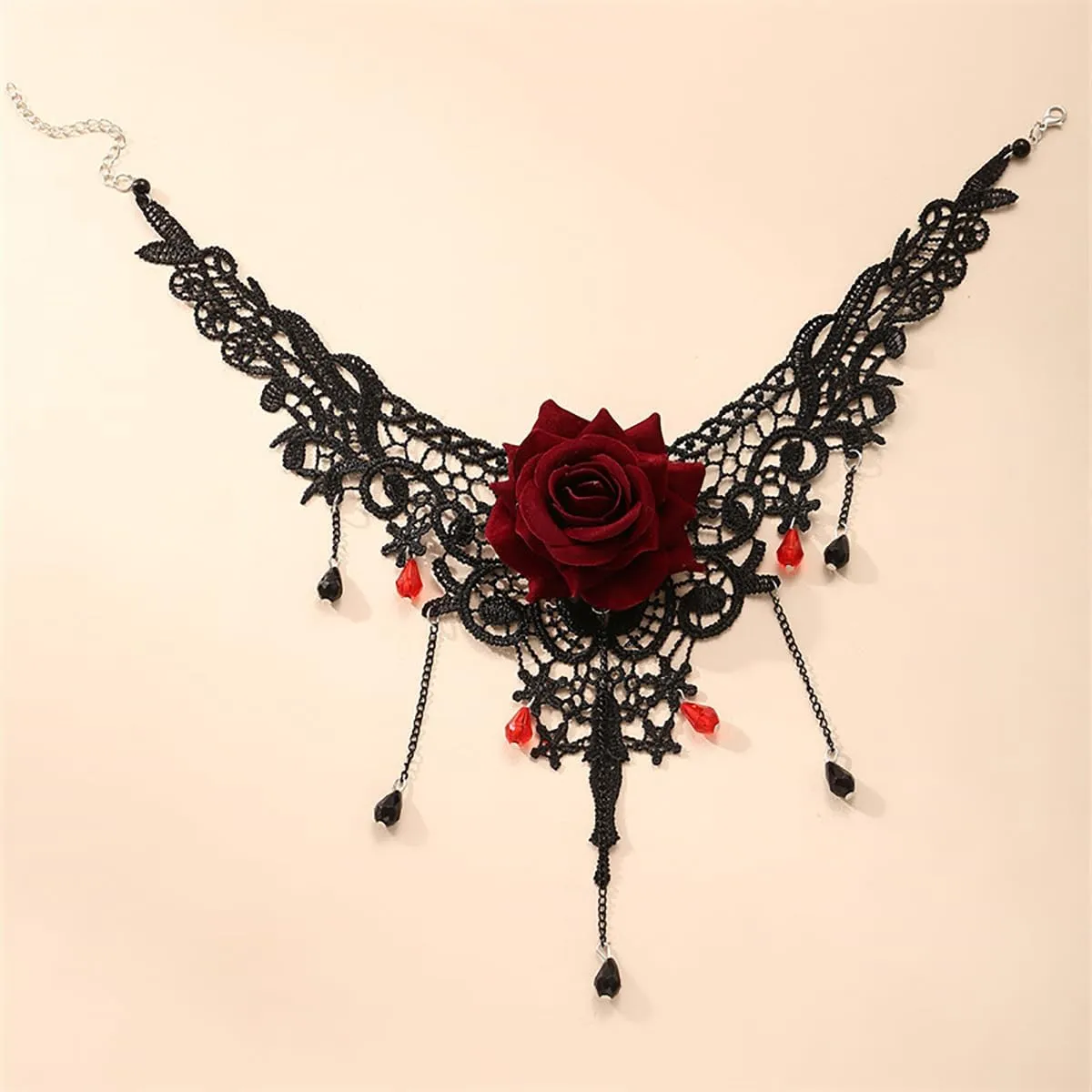 Black Choker Necklace Set Velvet Lace Choker Daisy Gothic Punk Classic Choker