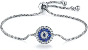 BORAMAX Women Fashion Bracelets Jewelry, 925 Sterling Silver Bracelet Women's Elegant Jewelry Fine Holiday Gift Scalable Bangle Bracelet