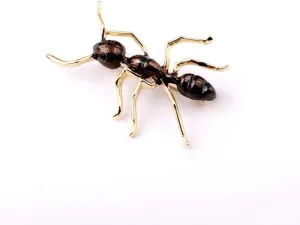 Caiyao Vivid Ant Brooch Enamel Cute Insect Animal Brooch Pins Clothes Bag Accessories Jewelry