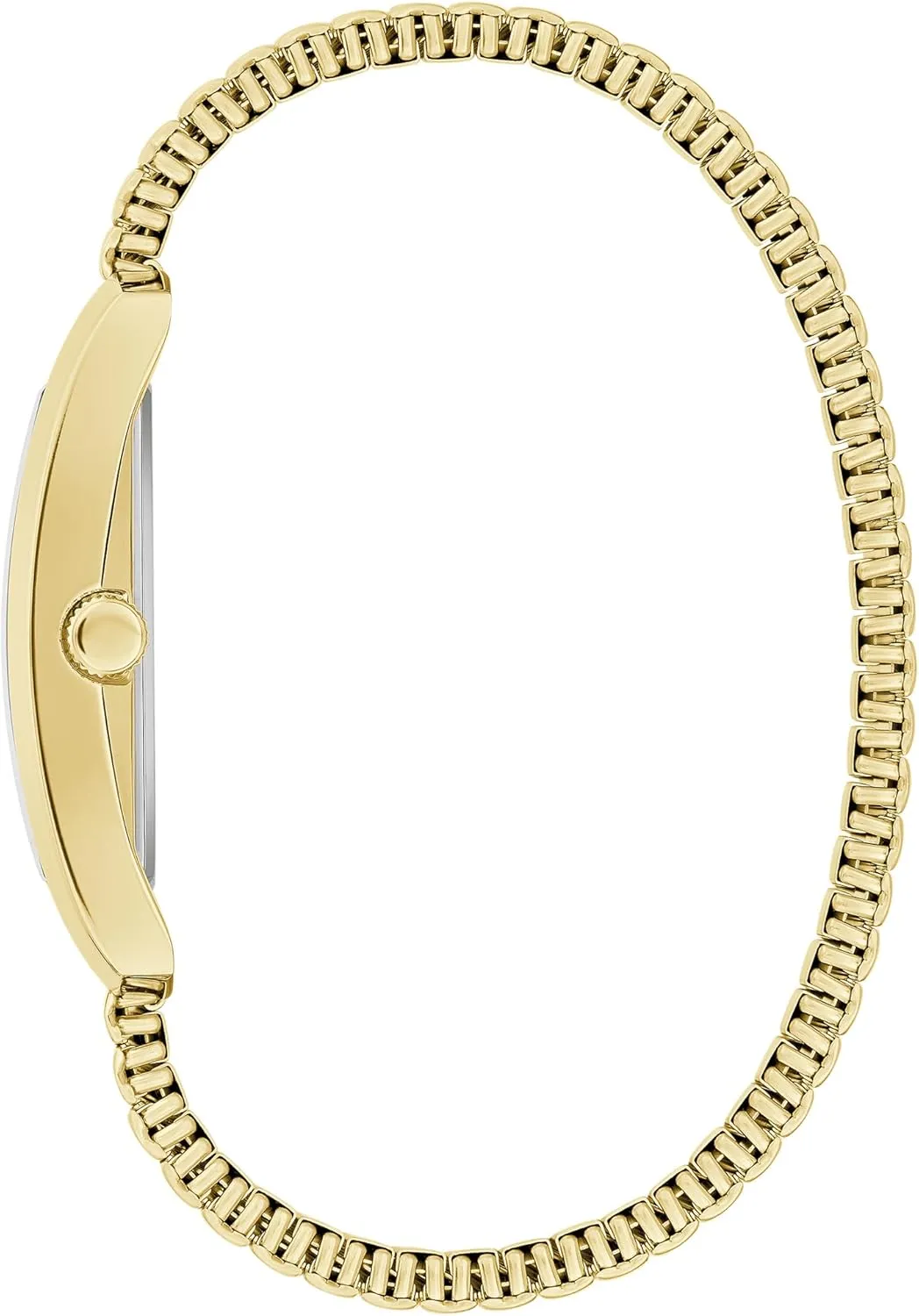 Caravelle by Bulova Men's Classic Dress 3-Hand Quartz Expansion Band Watch, Rectangle Case, Curved Mineral Crystal