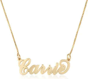 Carrie Name Necklace Personalized Carrie style Necklace Custom Pendant Jewelry