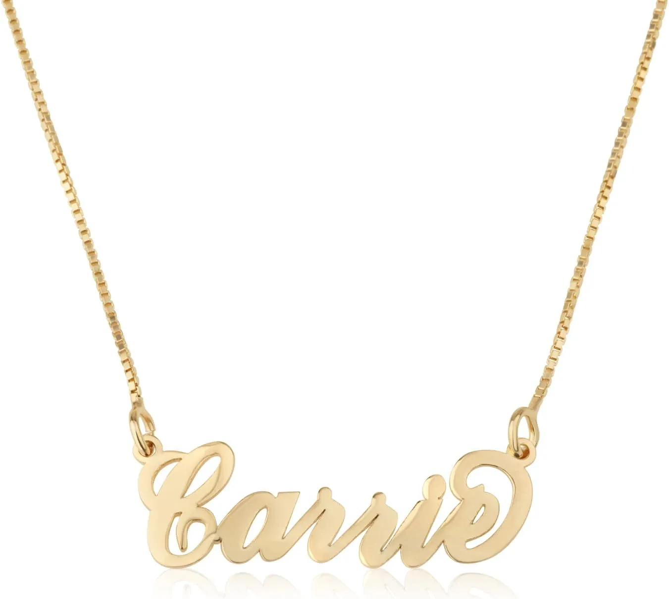 Carrie Name Necklace Personalized Carrie style Necklace Custom Pendant Jewelry