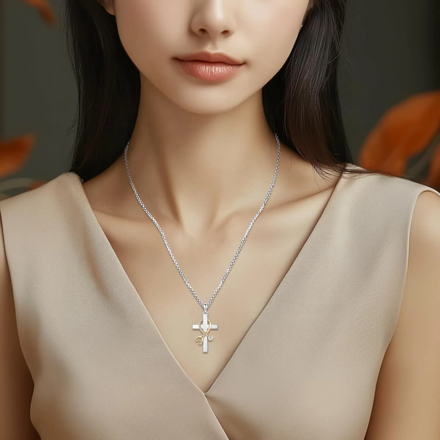 Celtic Cross Tree of Life Necklace for Women Sterling Silver Thor Hammer Tree of Life Pendant Irish Knot Cross Amulet Tree of Life Jewelry