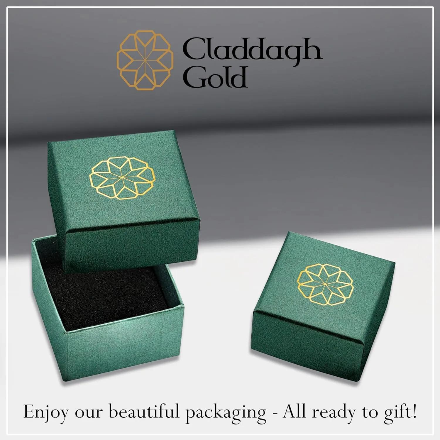 Claddagh Gold 10K Yellow Gold Women's Elegant Claddagh Cubic Zirconia Heart Shape Ring with Multiple RingSize