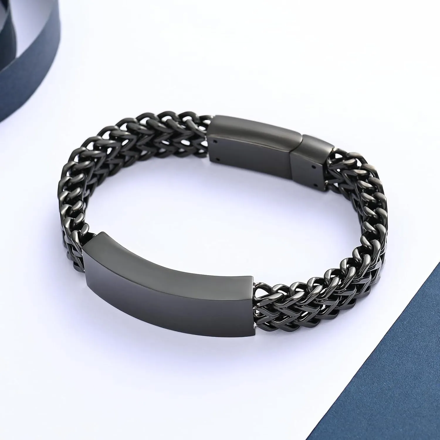 constantlife Cremation Bracelet for Ashes for Men - Stainless Steel Cuban Link Urn Bracelet Keepsake Ash Holder Cremation Memorial Jewelry