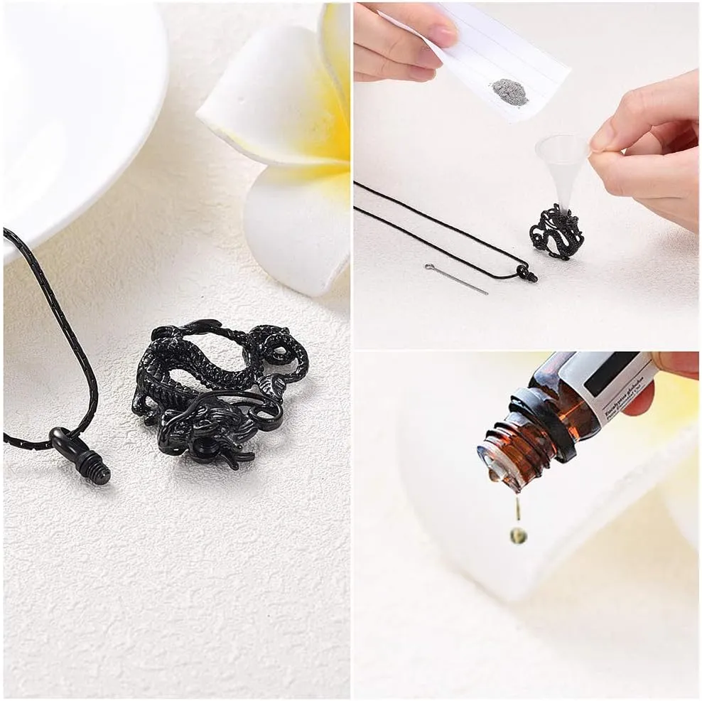 constantlife Cremation Jewelry for Ashes Stainless Steel Dragon Urn Necklace Keepsake Human Pet Ashes Holder Memorial Pendant for Women Men