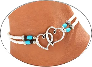 CSIYANJRY99 Natural Stone Beaded Anklet for Women Adjustable Summer Beach Anklets Wedding Dance Yoga Graduations Bridesmaids Summer Jewelry