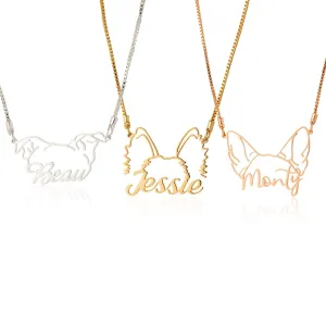Custom Dog Name Necklace Pet Jewelry Pendant Mother'S Day Gift From Daughter Personalized Dog Necklace For Women Jewelry Gift For Dog Lovers Birthday Gift For Her Wife Girlfriend Christmas Gift