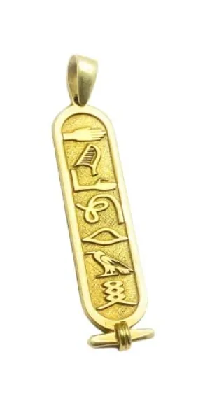 Custom Hieroglyph Egypt Jewelry, Cartouche Pendant Name Necklace, Perfect Accessory for Personal Style, Handmade Cartouche Pendant Name Necklace, Ideal Christmas Gift