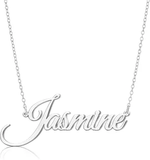 Custom Name Necklace Personalized Gifts for Women 18K Gold Plated Customized Necklaces with Name Birthday Nameplate Gifts for Her