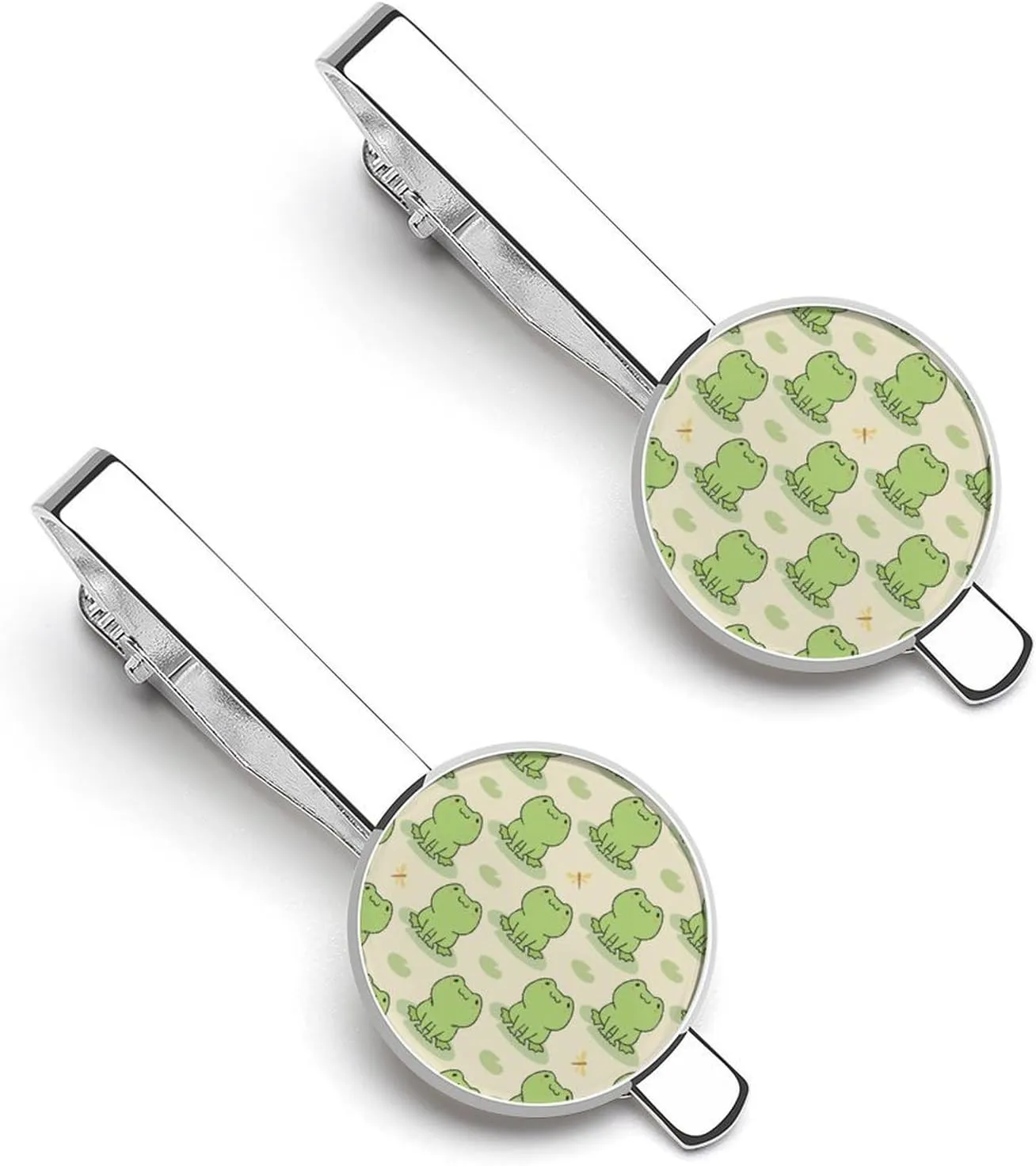 Cute Kawaii Frogs Tie Clips for Men 2 Pcs Necktie Bar Pinch Clothing Accessories Suitable for Wedding Business Anniversary