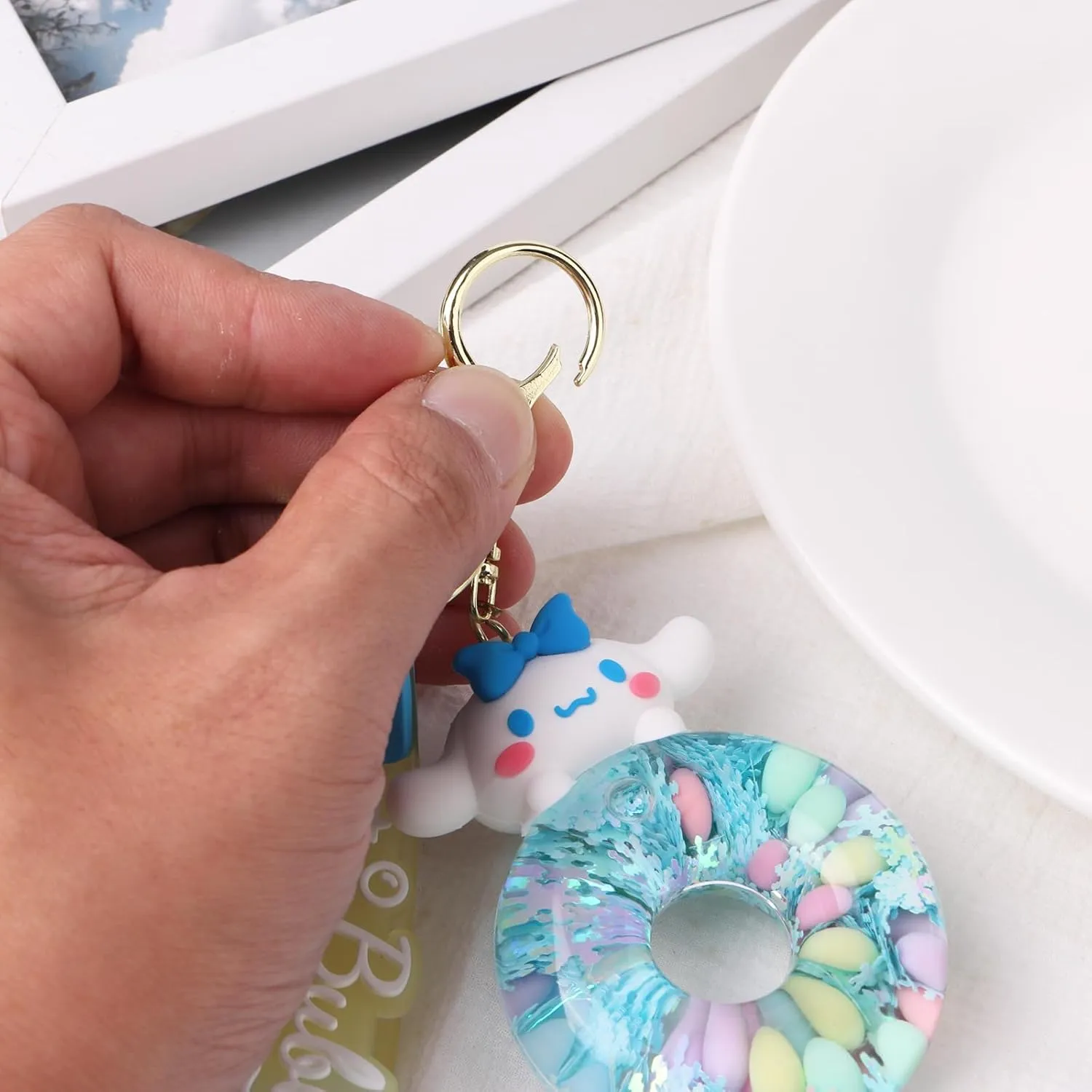 Cute Keychain,Kawaii Keychain,Handbag Bags Decoration,Bag Charm Keychains for Women,Car Key Chain Key Ring
