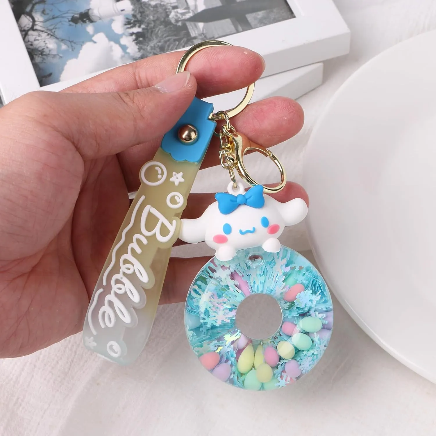Cute Keychain,Kawaii Keychain,Handbag Bags Decoration,Bag Charm Keychains for Women,Car Key Chain Key Ring