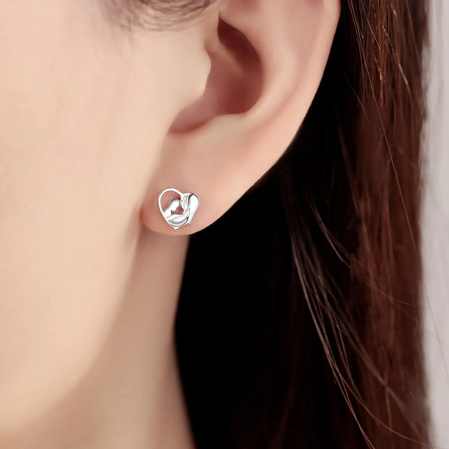 Cycuff 925 Sterling Silver Earrings Studs Colorful Cubic Zirconia Jewelry Stud Earrings for Women Set Earring Gifts for Her
