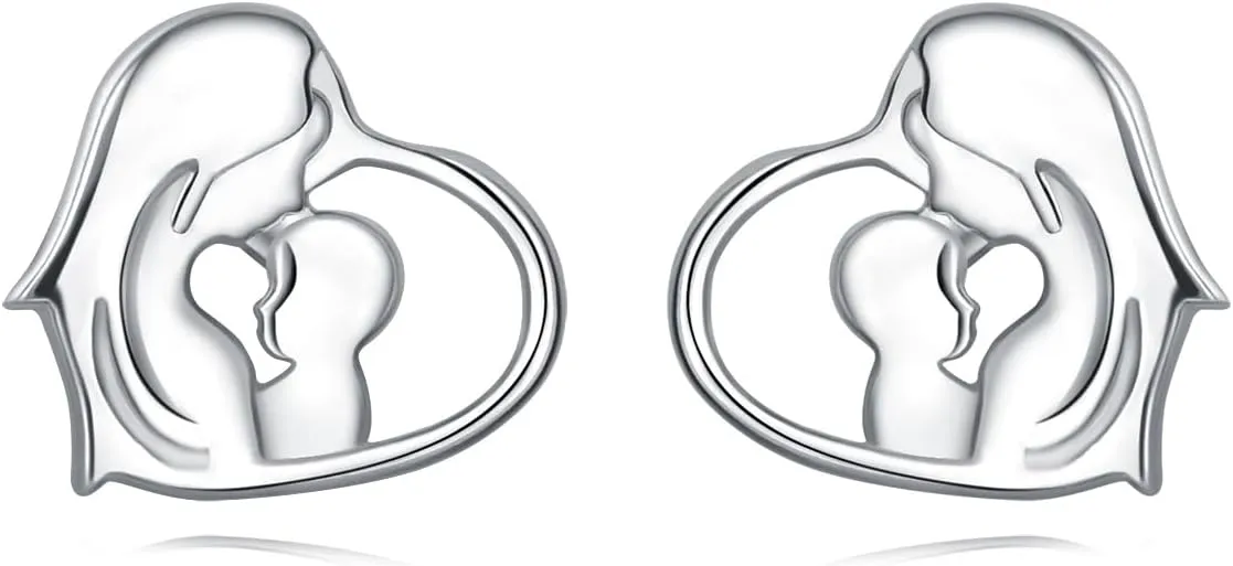 Cycuff 925 Sterling Silver Earrings Studs Colorful Cubic Zirconia Jewelry Stud Earrings for Women Set Earring Gifts for Her