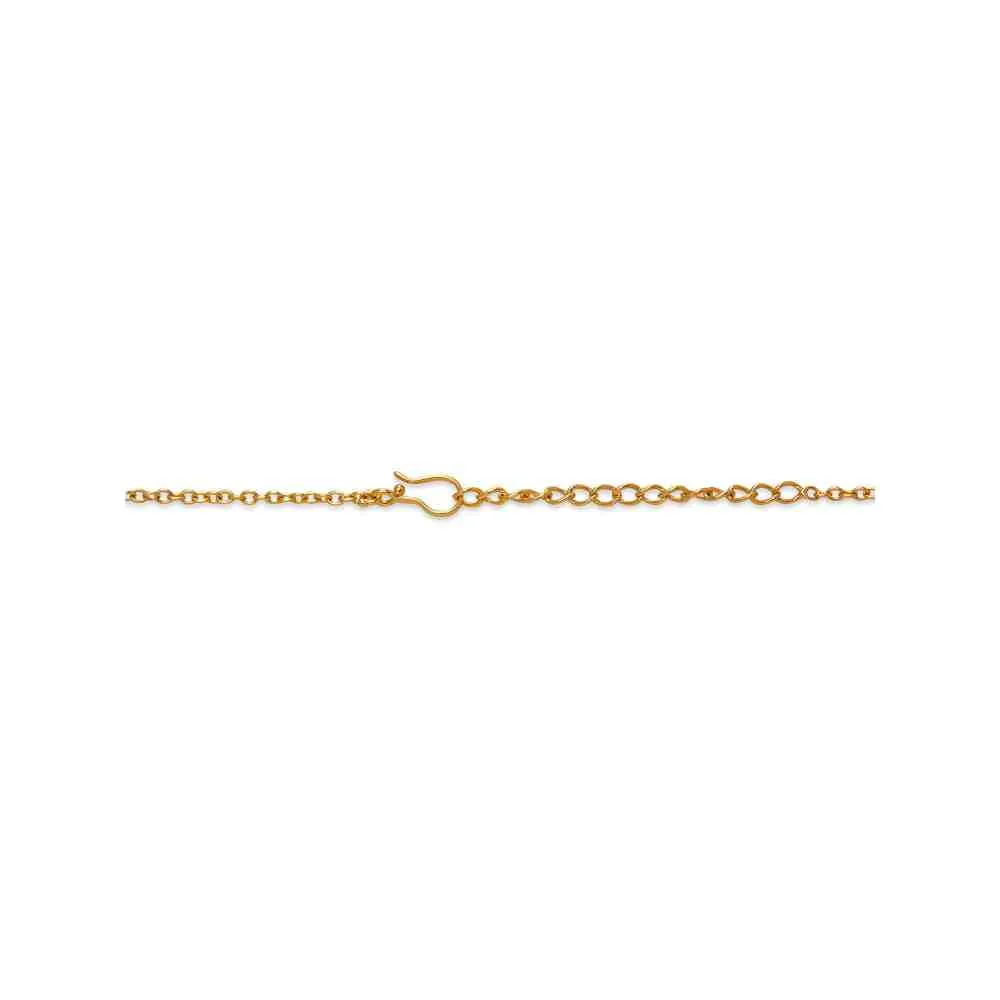Dhwani Bansal Adjustable Gold And Purple Enamel Sama Necklace