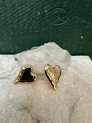 Drippy Heart Studs