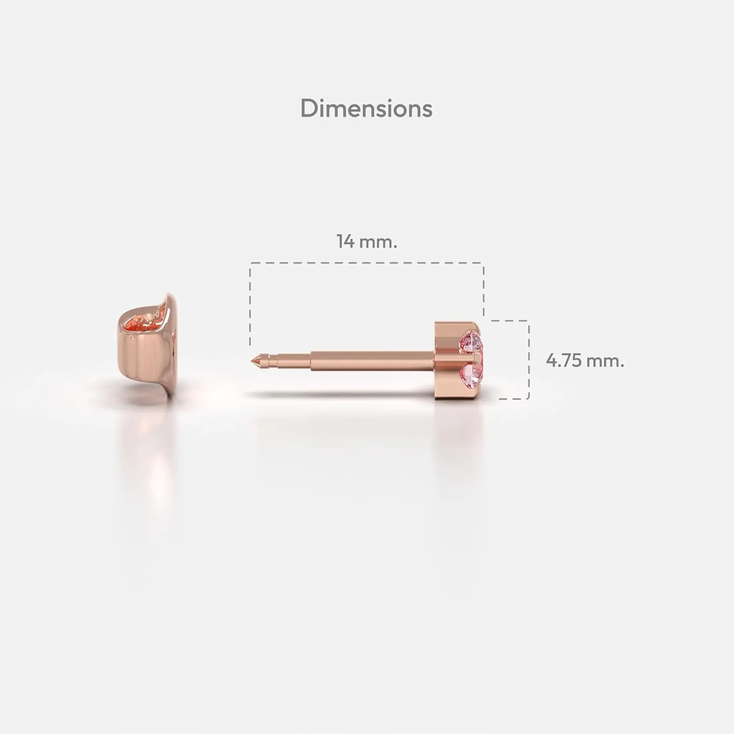 Ear Piercing Studs Stainless Steel Earrings Set Hypoallergenic Jewelry for Women Birthstones - 12 Pairs